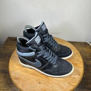 Nike Force Sky Women's Sneakers Black Grey Size 7.5 629746-009